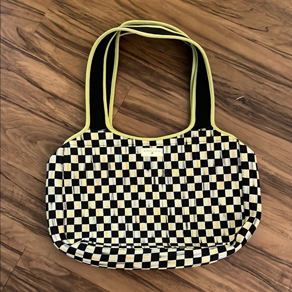 Mackenzie Childs Courtly Check Carryall Bag - Picture 1 of 1